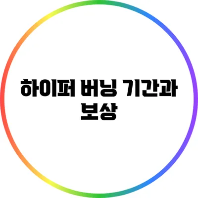 하이퍼 버닝 기간과 보상